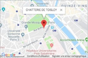 Maps Chatterie de Toisley - Elevage de chats Sacré de Birmanie - Paris